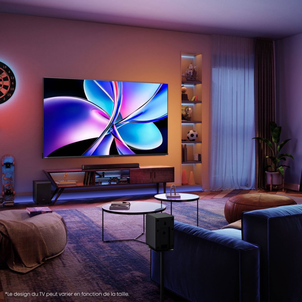 TV QLED 100E7Q PRO (2025) 100" (253 cm) couleur unique, HISENSE