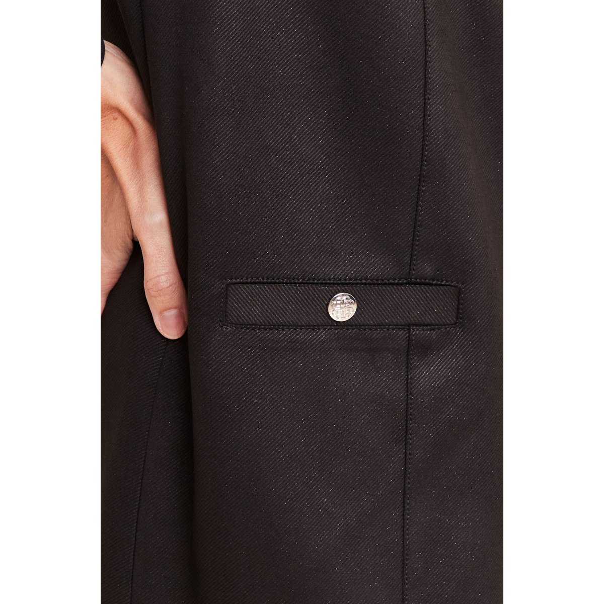 Robe chasuble suédine noir, BREAL
