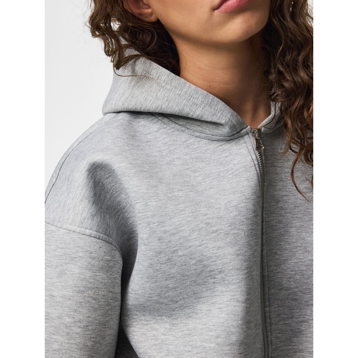 Sweat À Capuche gris - light grey melange, PIECES