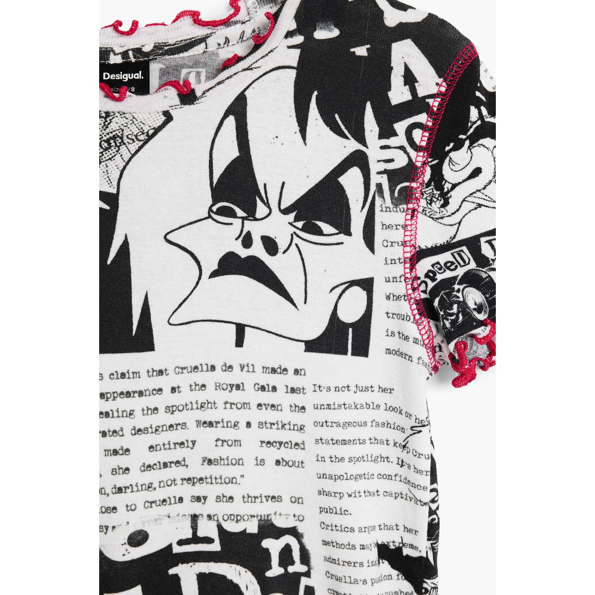 T-shirt Cruella Disney™ noir, DESIGUAL