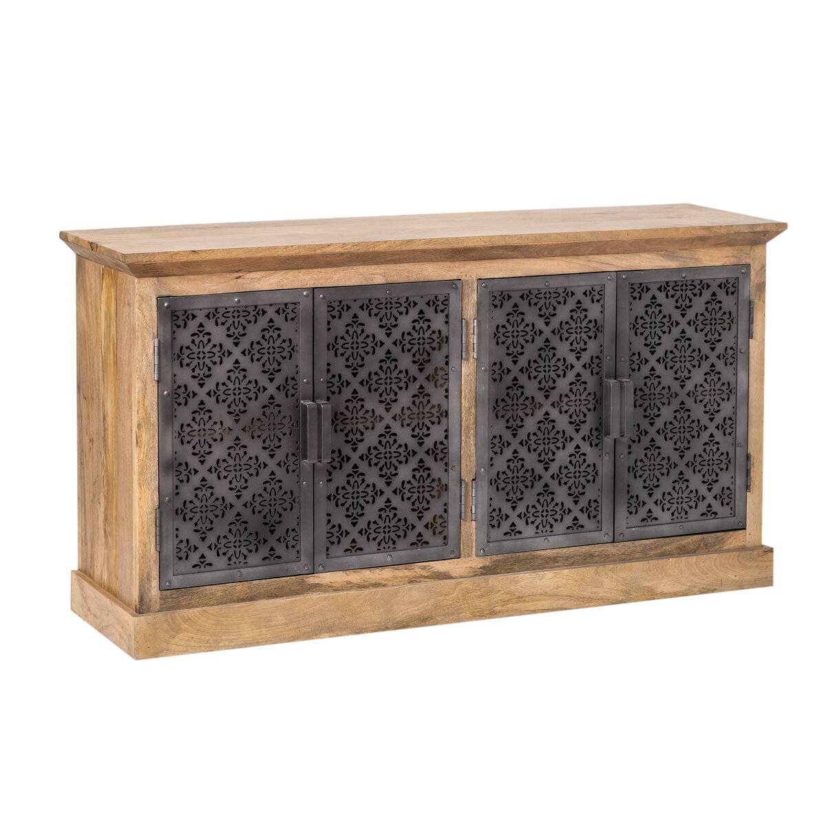 Buffet en bois de manguier SAHARA gris, MADE IN MEUBLES