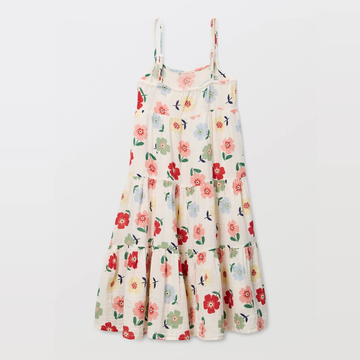 Robe imprimée en gaze de coton à bretelles en coton BIO amaretti, MONOPRIX