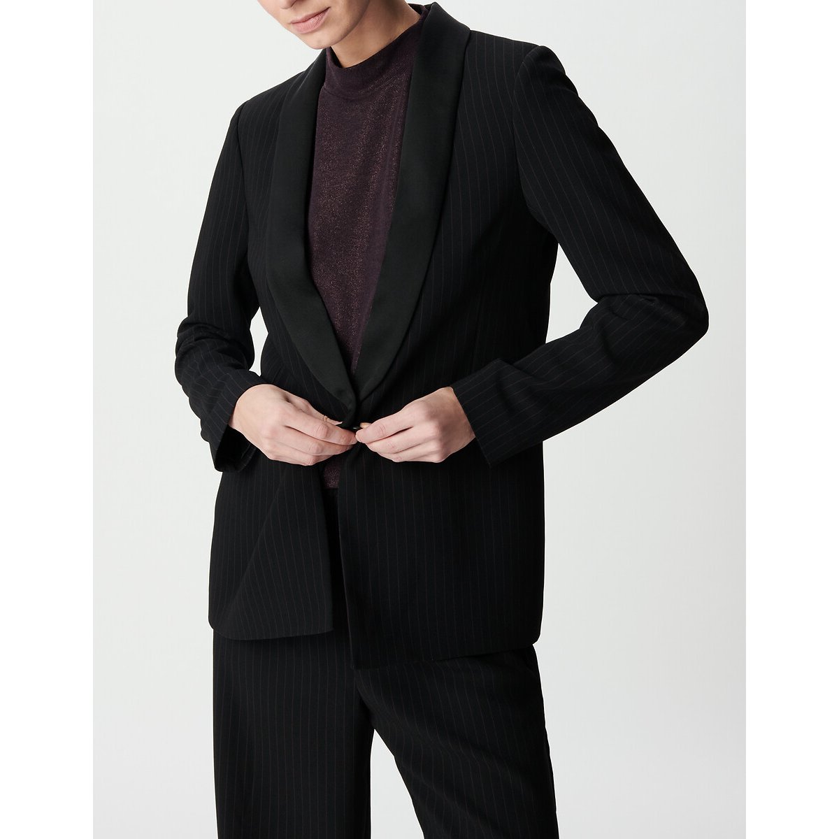 Giacca blazer a righe nero , IKKS