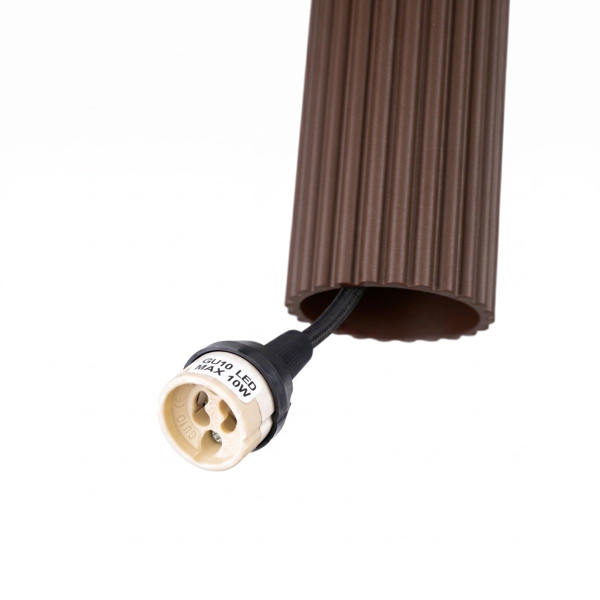 Suspension Aluminium Marron GU10 1 KARBON marron, EDEN