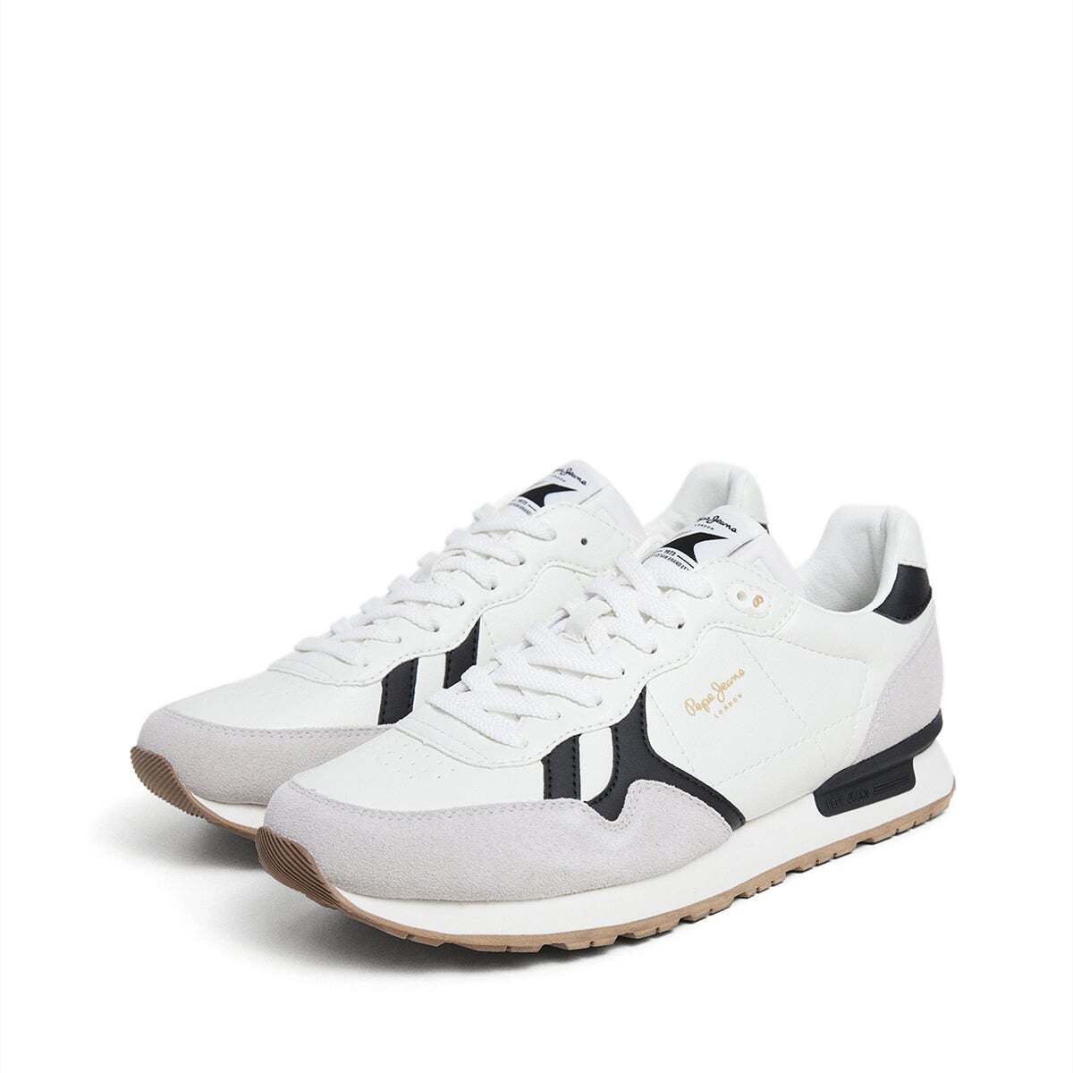 Baskets Micro-Perforées -  Brit blanc, PEPE JEANS