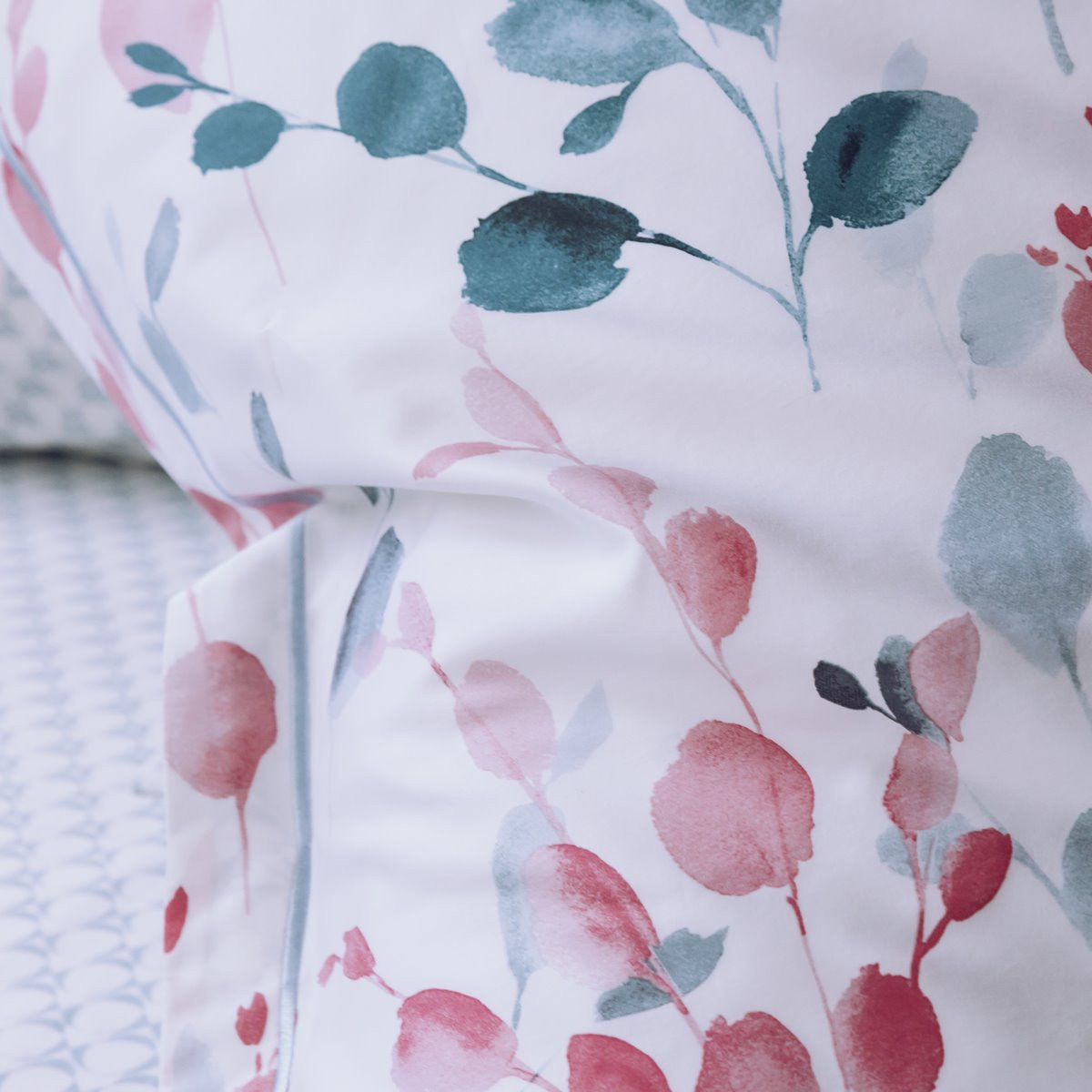 Taie D'oreiller Satin De Coton - SOFIA motifs, TRADITION DES VOSGES
