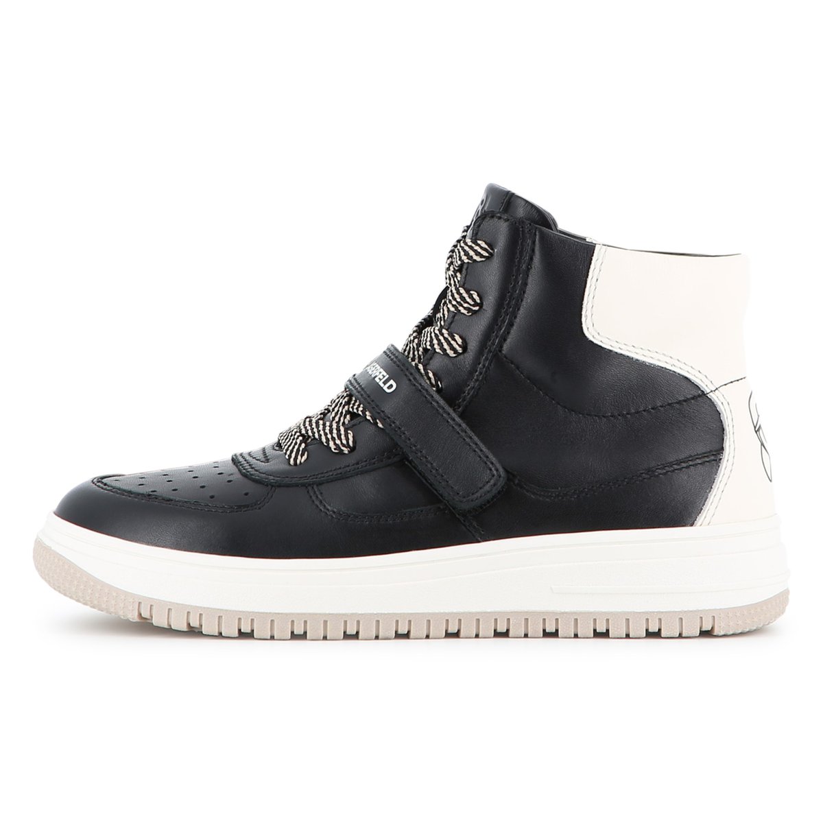 Baskets hautes à lacets black, KARL LAGERFELD KIDS