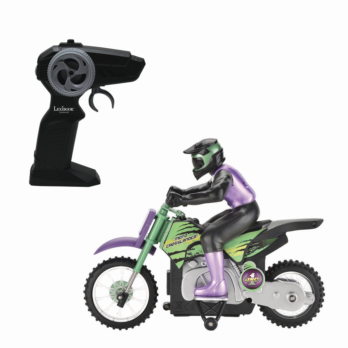 Moto Crosslander® Cascade Extrême vert, LEXIBOOK
