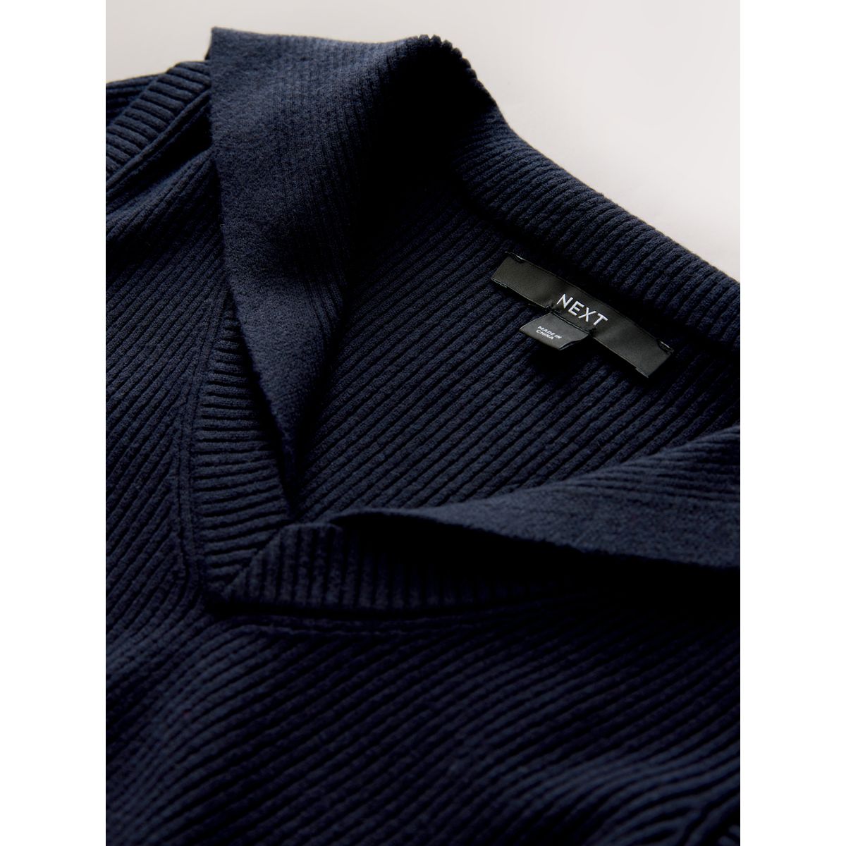 Pull effet superposé doux avec col marin bleu marine, NEXT