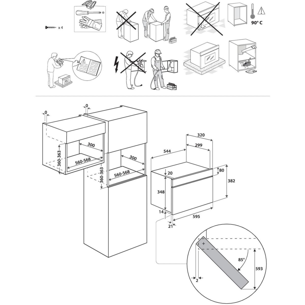Micro ondes encastrable IMK11X inox, INDESIT