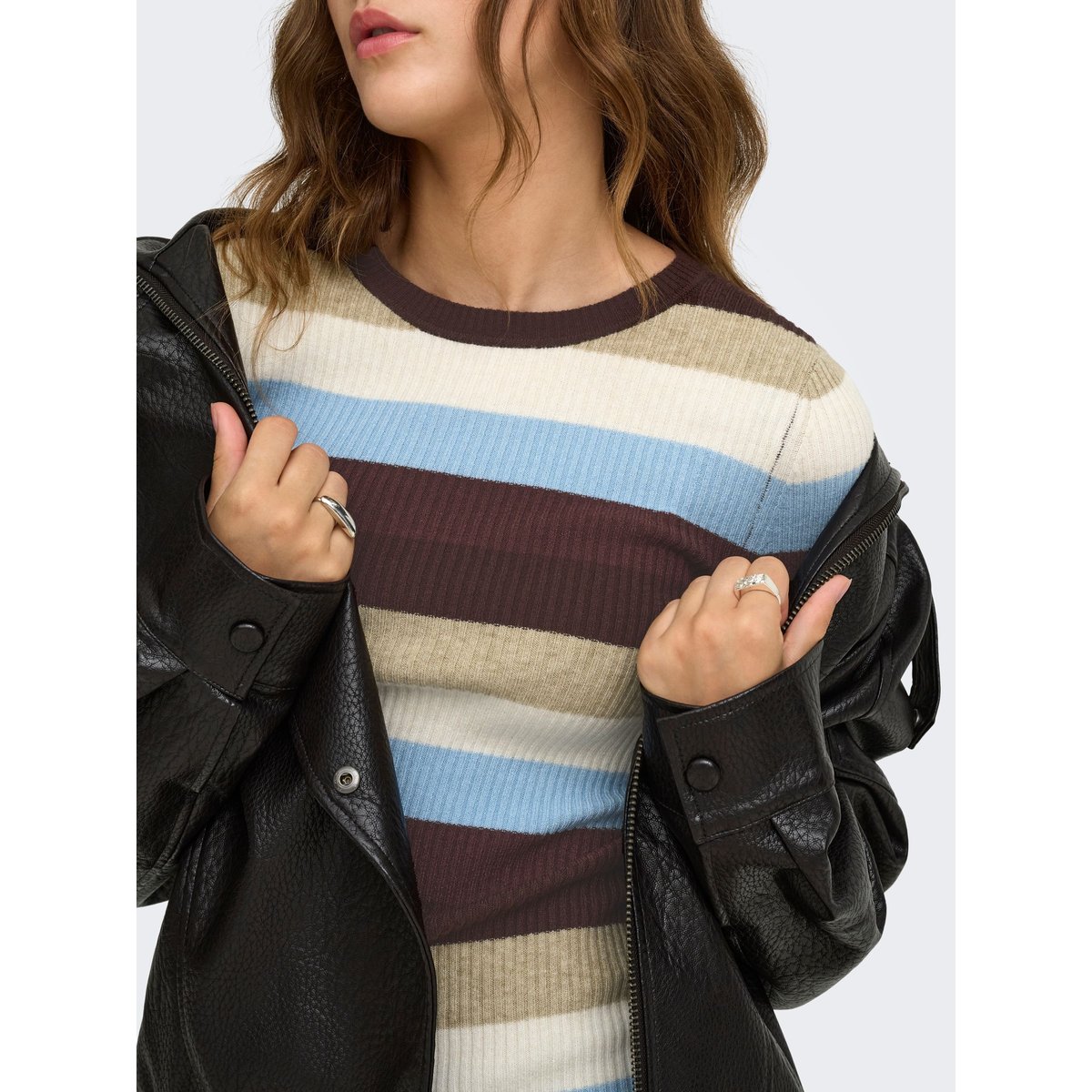 Pull En Maille coffee bean, ONLY