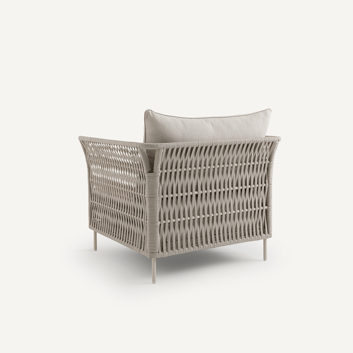Fauteuil de jardin sangles tressées, Leandra sable, AM.PM