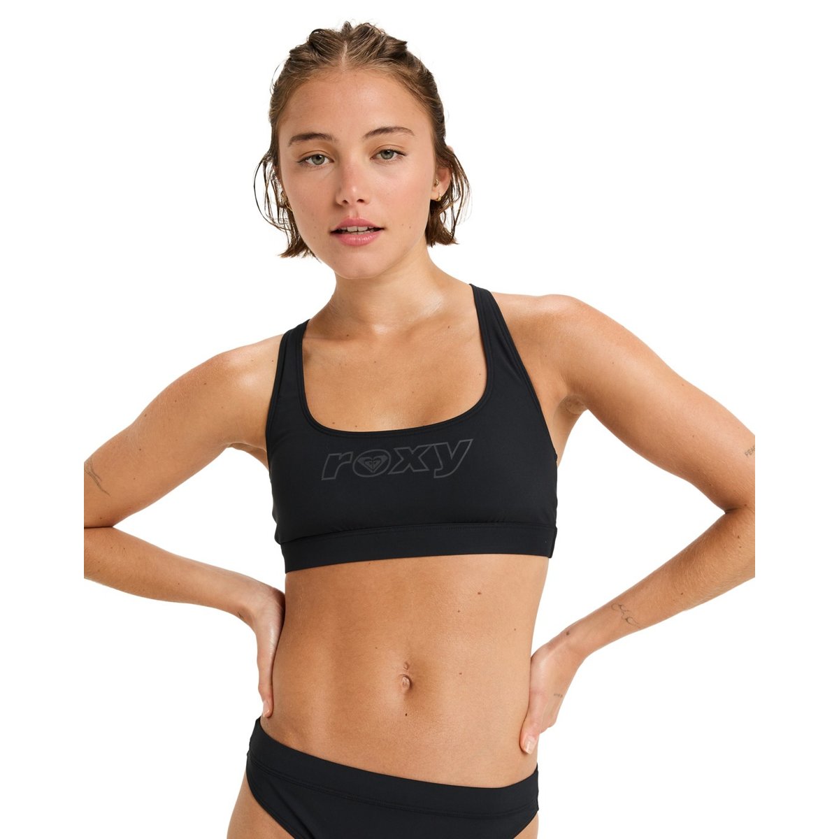 Haut de maillot de bain bikini. noir anthracite, ROXY