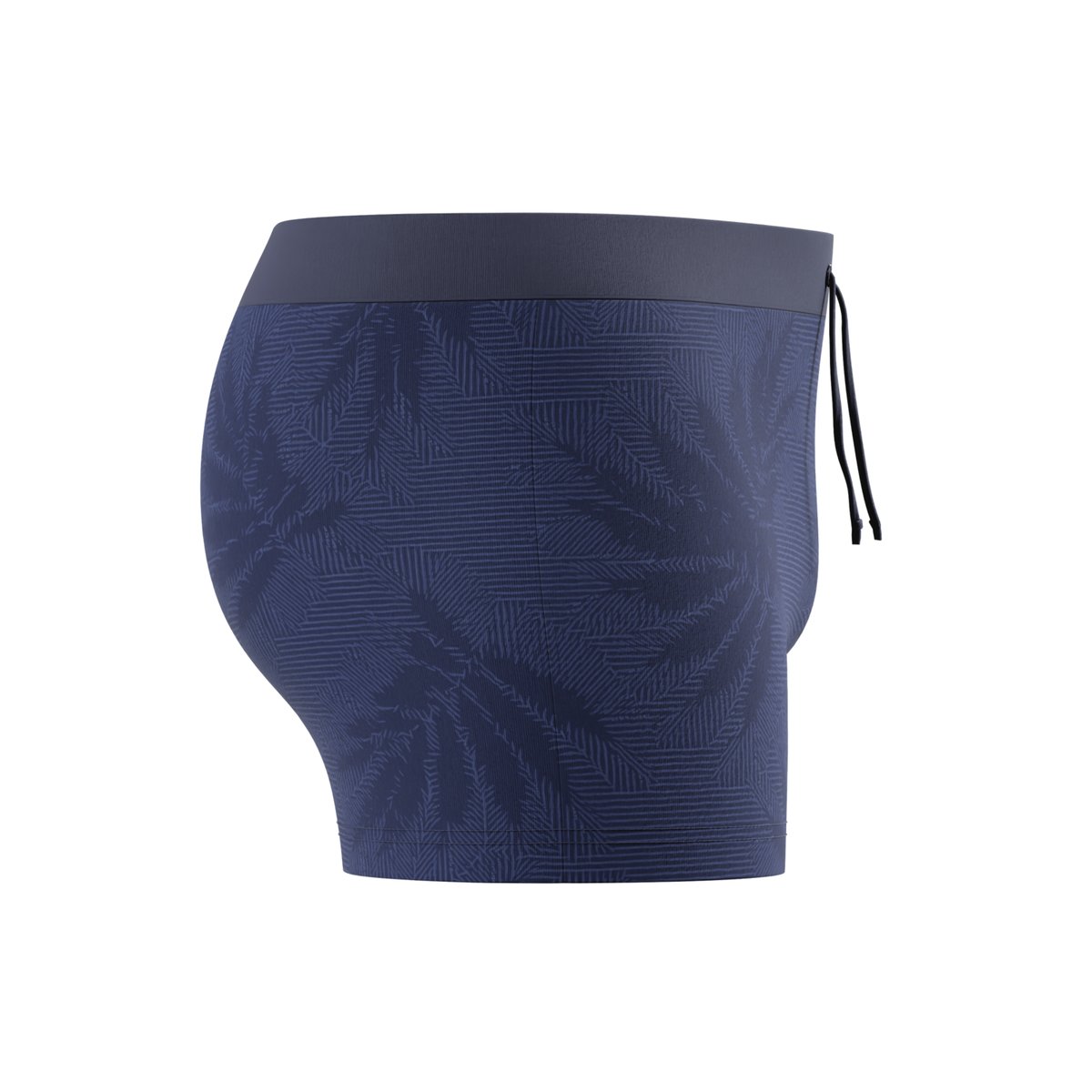 Short de bain avec cordon à la taille motif/style feuilles VALMILTON bleu marine, SPEEDO