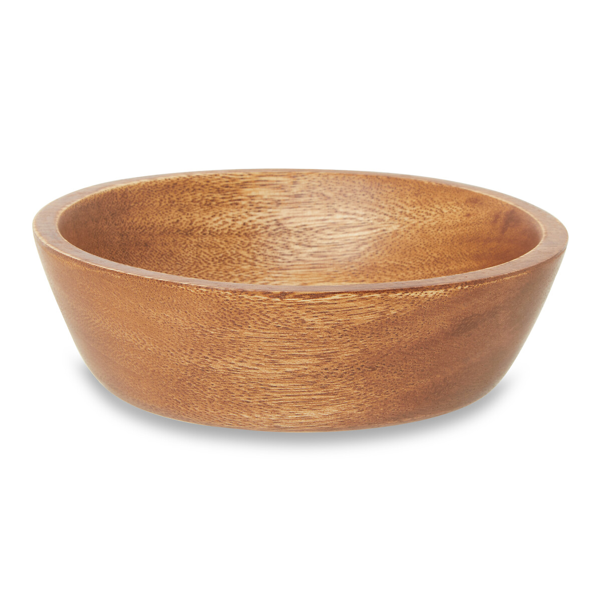 Small Organic Acacia Wood Tapered Bowl brown, SO'HOME
