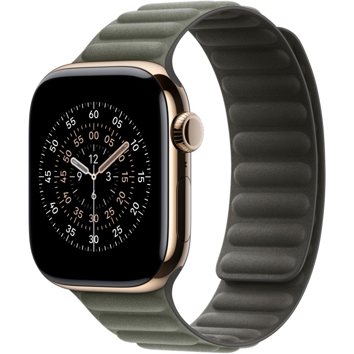 Bracelet 42mm - M/L à maillons magnet gris sauge gris, APPLE