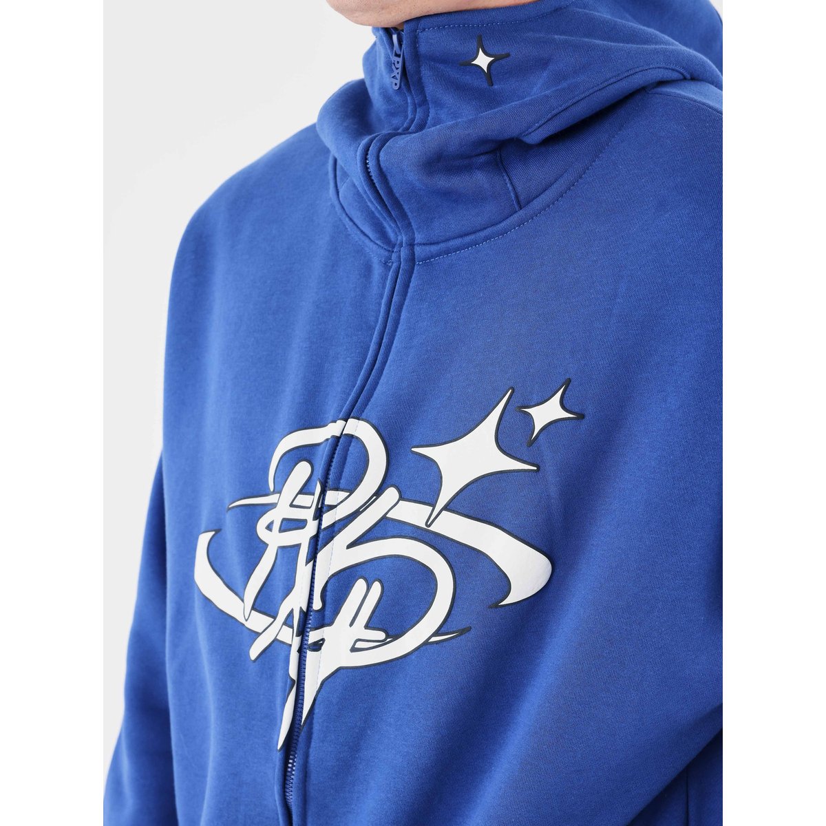 Sweat à capuche zippé Kalash x PXP bleu électrique 2, PROJECT X