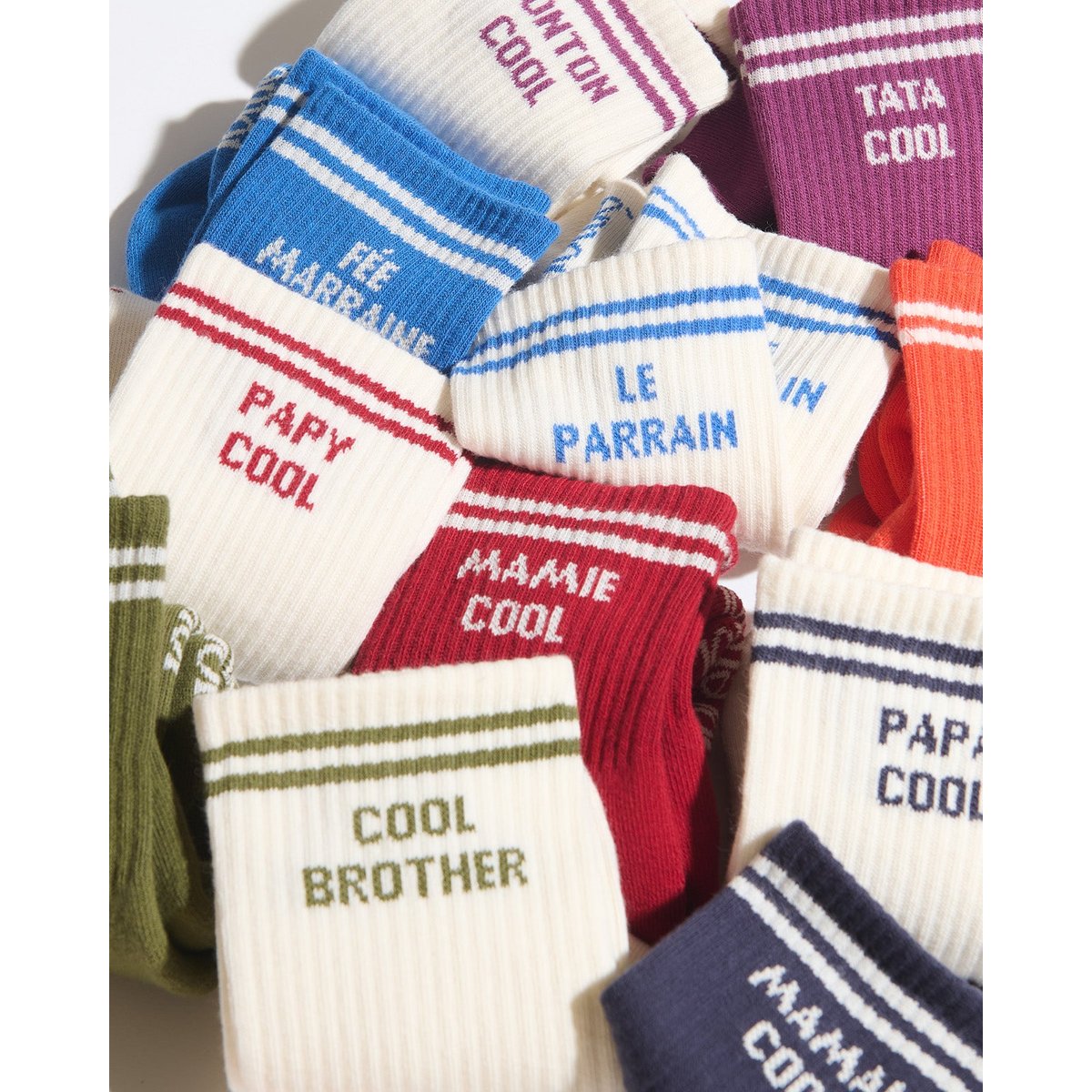 Chaussettes Le parrain beige crème, EMOI EMOI