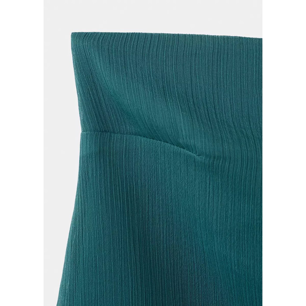 Bustier texturé bleu pétrole, MANGO TEEN