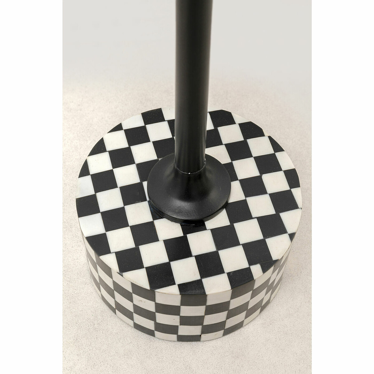 Table d appoint Domero Chess noir blanc Ø25cm noir/blanc, KARE DESIGN