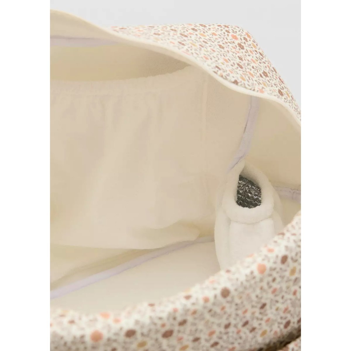 Sac de maternité imprimé fleuri blanc cassé, MANGO BABY