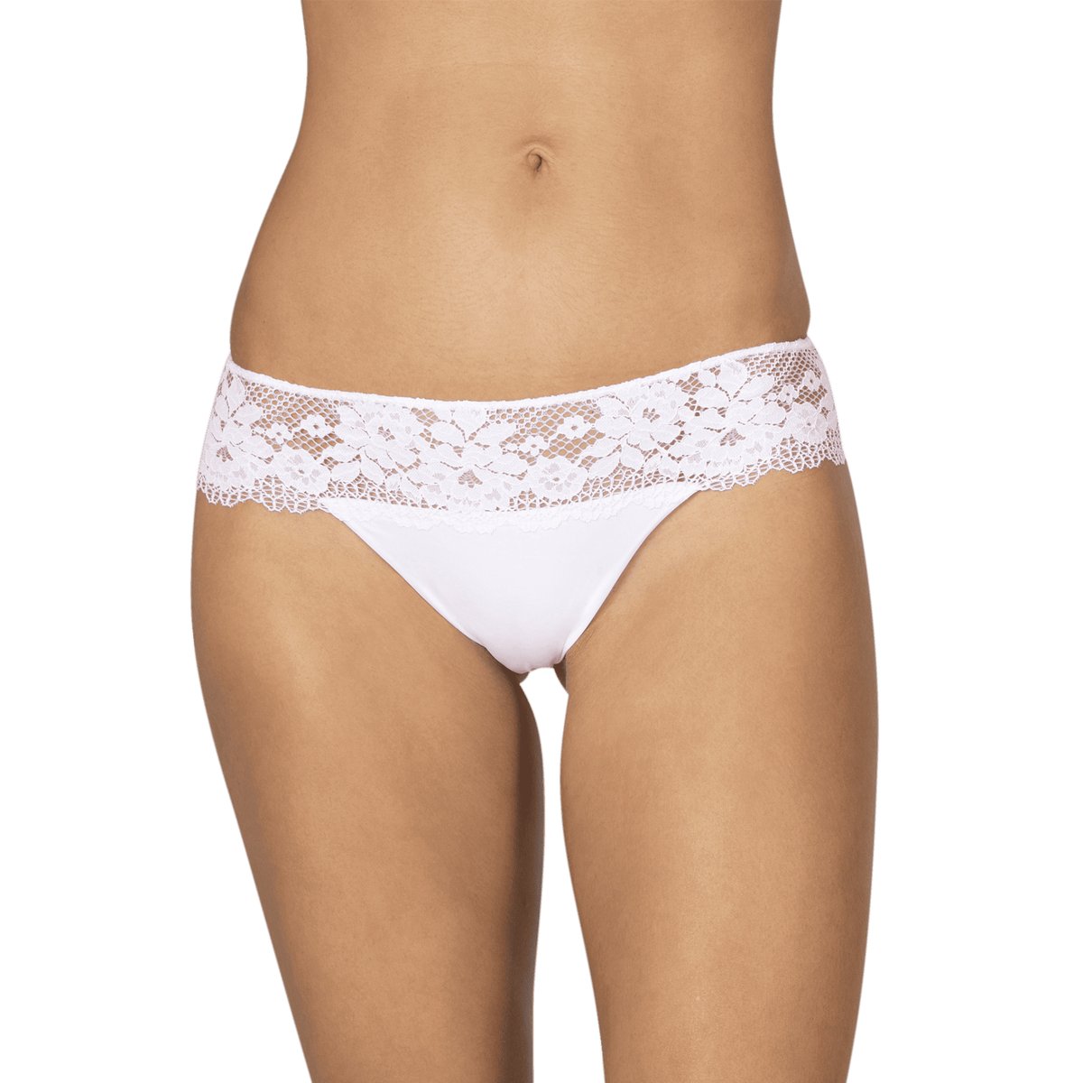 Slip RÉSILLE FLORALE blanc, WELL