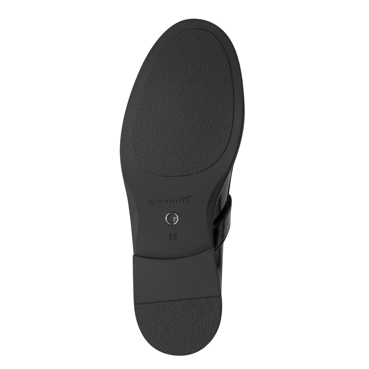 Mocassins à bride en T noir, TAMARIS