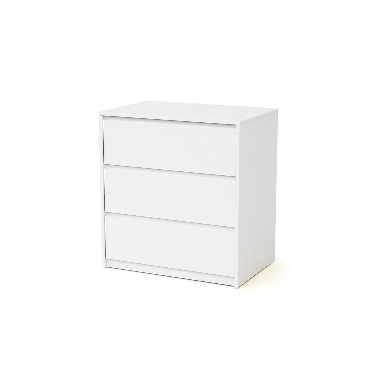 Commode bébé 3 tiroirs en bois UNO blanc, WEBABY