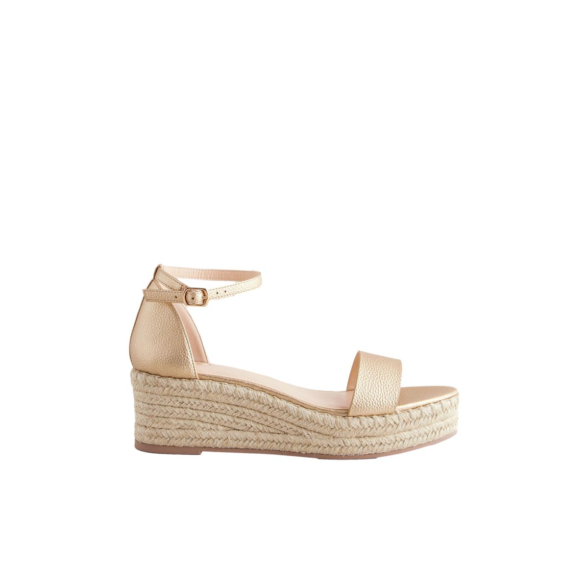 Espadrilles compensées doré, NEXT