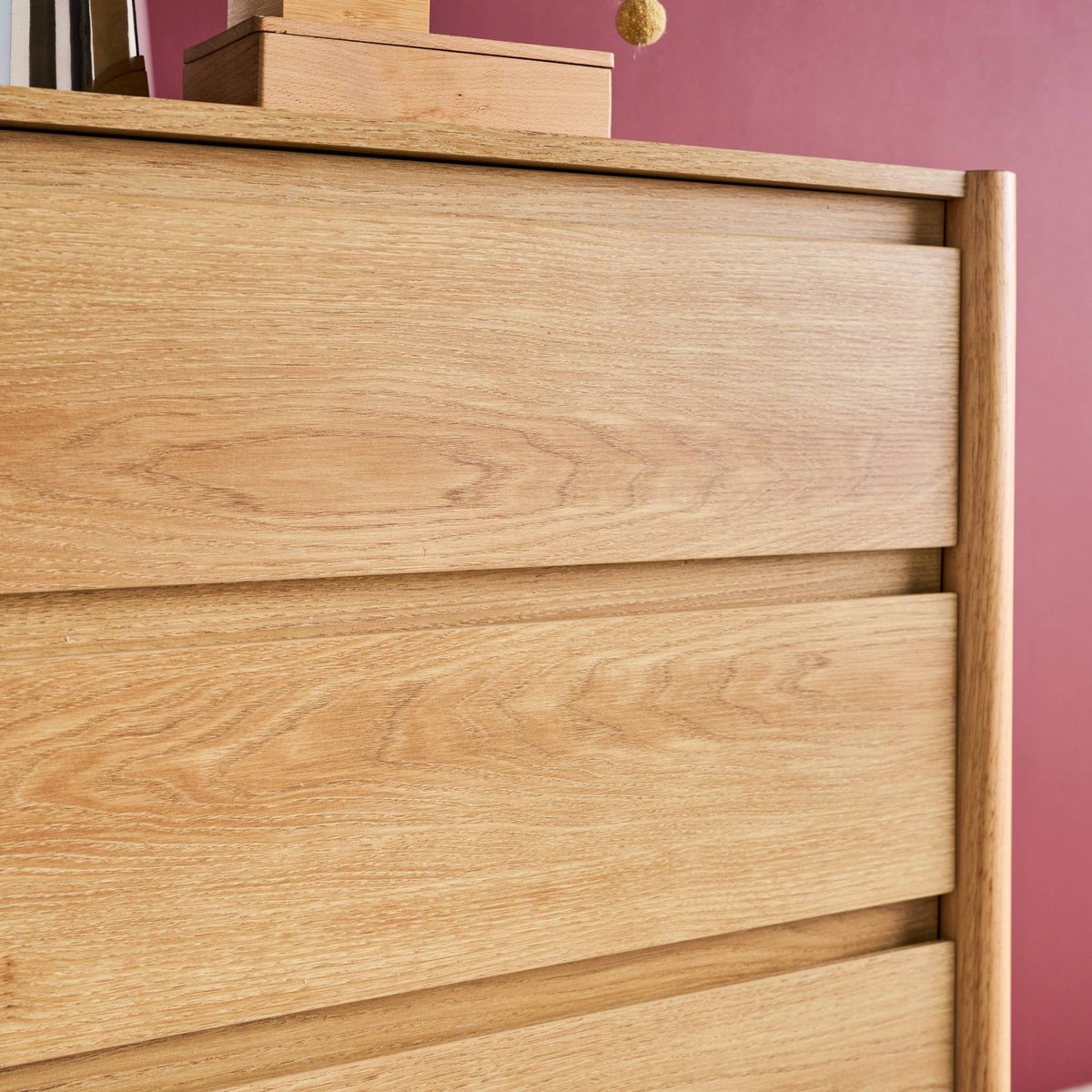 Commode décor bois 4 tiroirs HARMONY noyer, SWEEEK