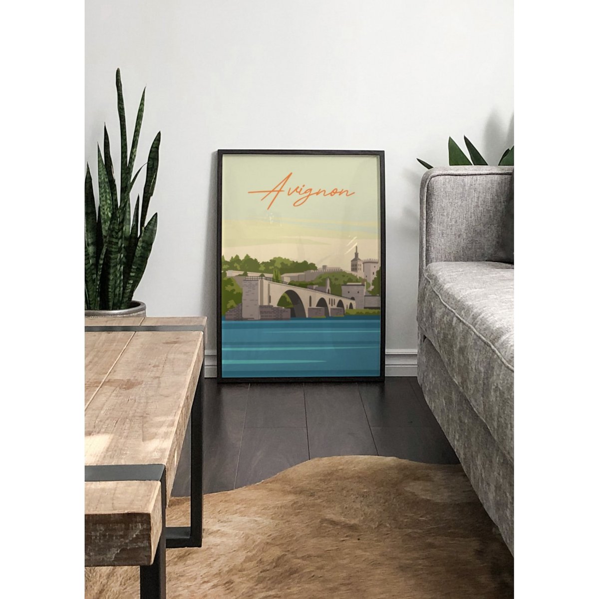 Affiche ville Avignon 2 blanc, L'AFFICHERIE