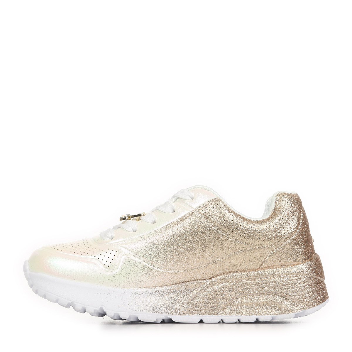 Baskets UNO LITE HEARTDUST FOREVER white gold, SKECHERS