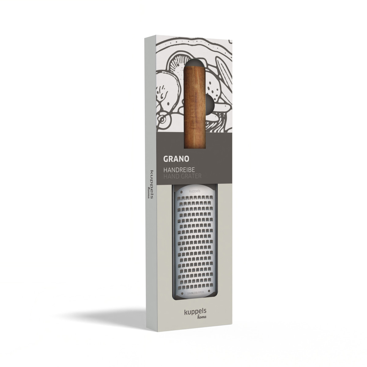 Râpe à main gros grain avec manche en bois d'acacia - GRANO bois, AMEFA