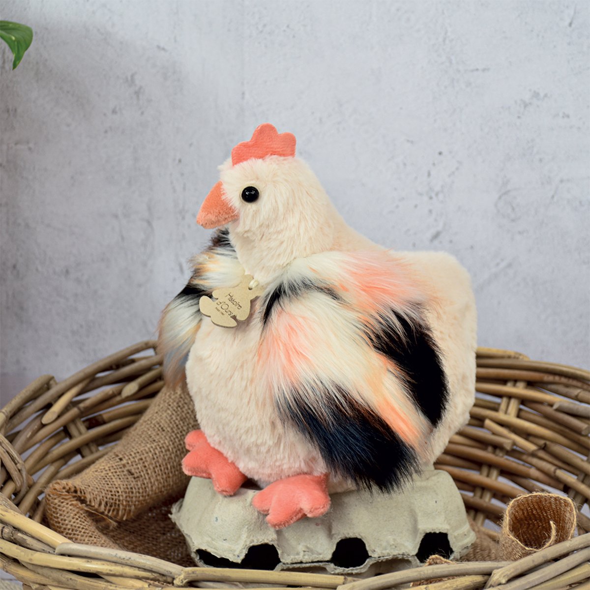 Peluche poulette petit modèle 20 cm beige, HISTOIRE D'OURS