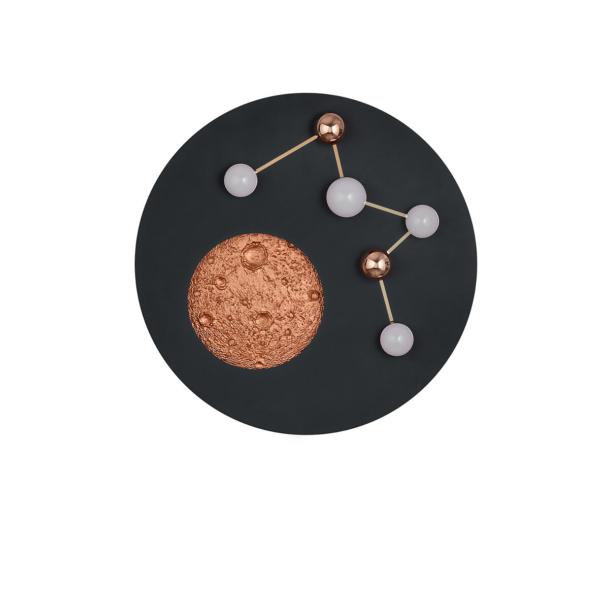 Candeeiro de teto Zodiac, TRIO Lighting preto , TRIO LIGHTING