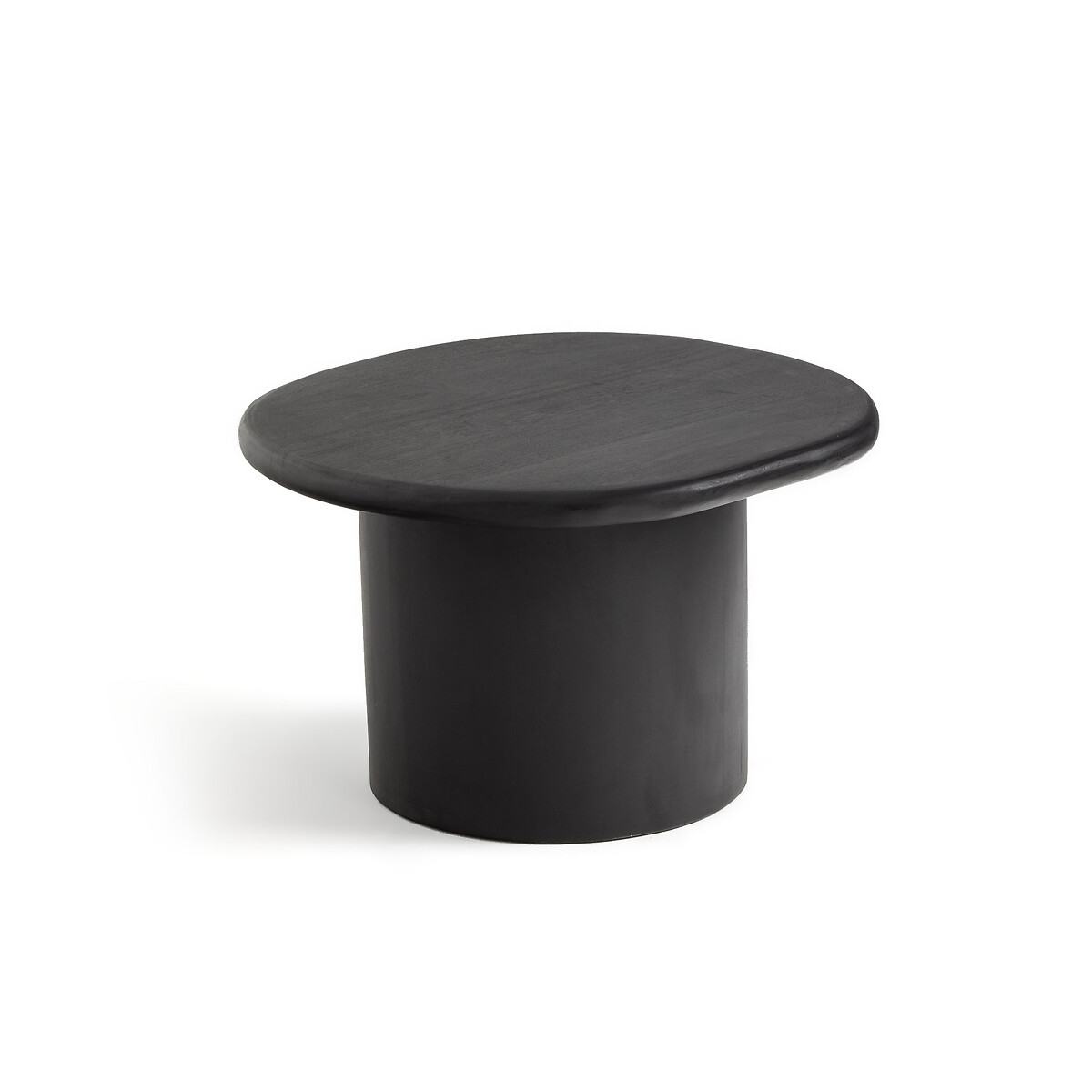 Table basse en acacia massif, hauteur 31 cm, Oreus noir, AM.PM