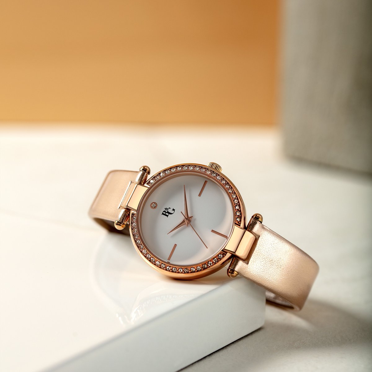 Montre LUMINOSA blanc, mat, B&G