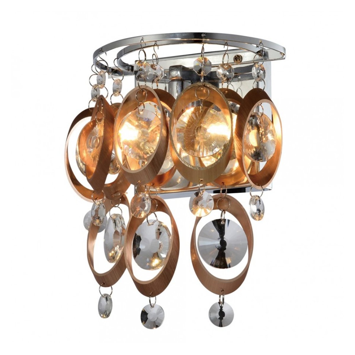 Applique cristal moderne chic - CARDIFF cuivre, KOSILUM