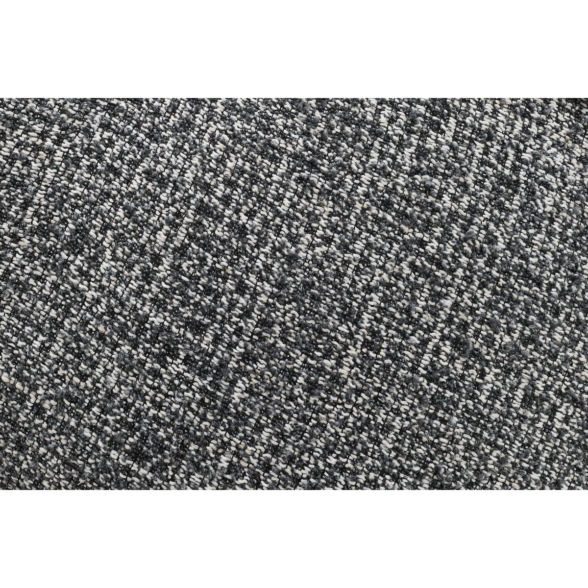Canapé d'angle convertible 3 places en tissu chiné, ARSENE gris foncé, BOBOCHIC