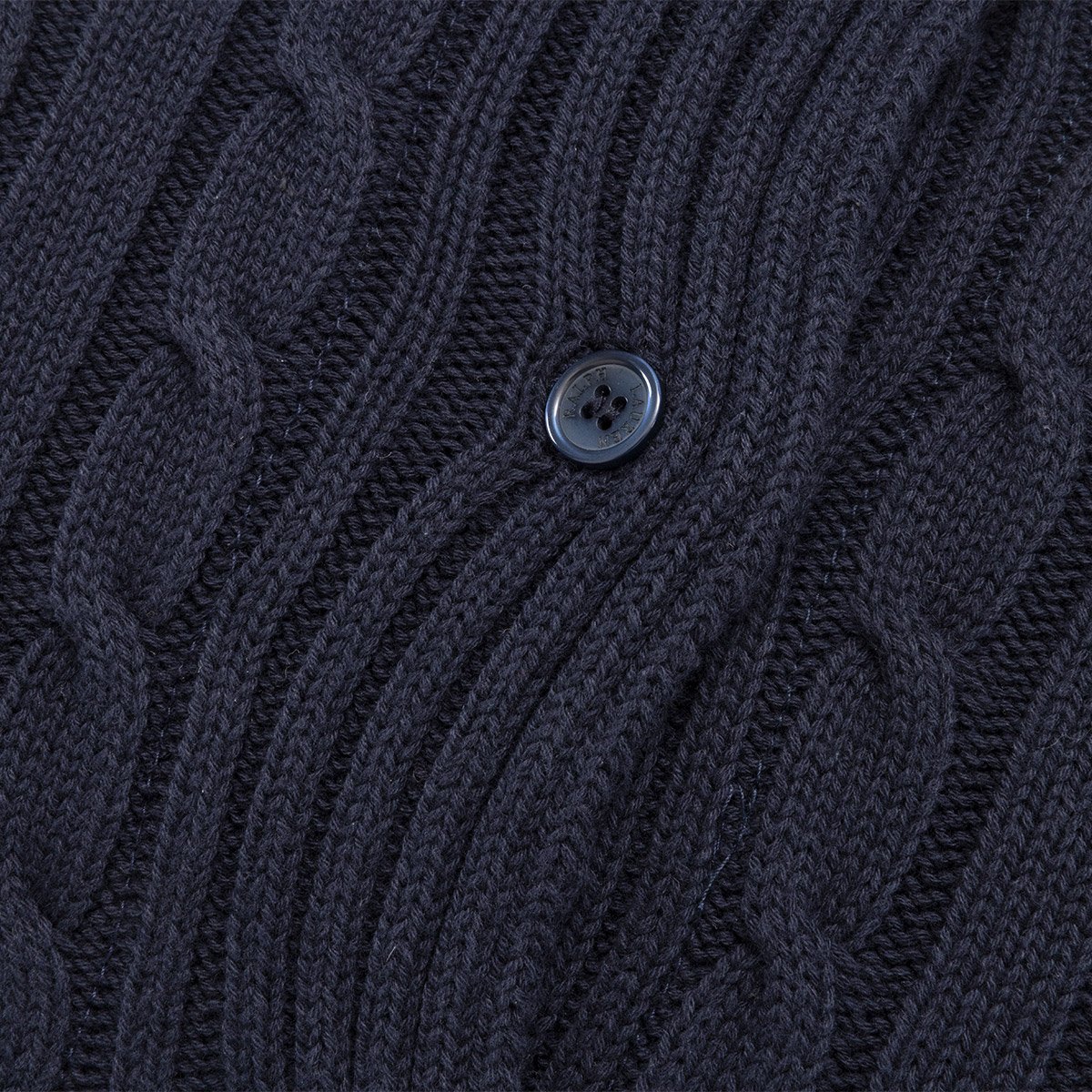 Housse de coussin en coton, CABLE navy, RALPH LAUREN HOME