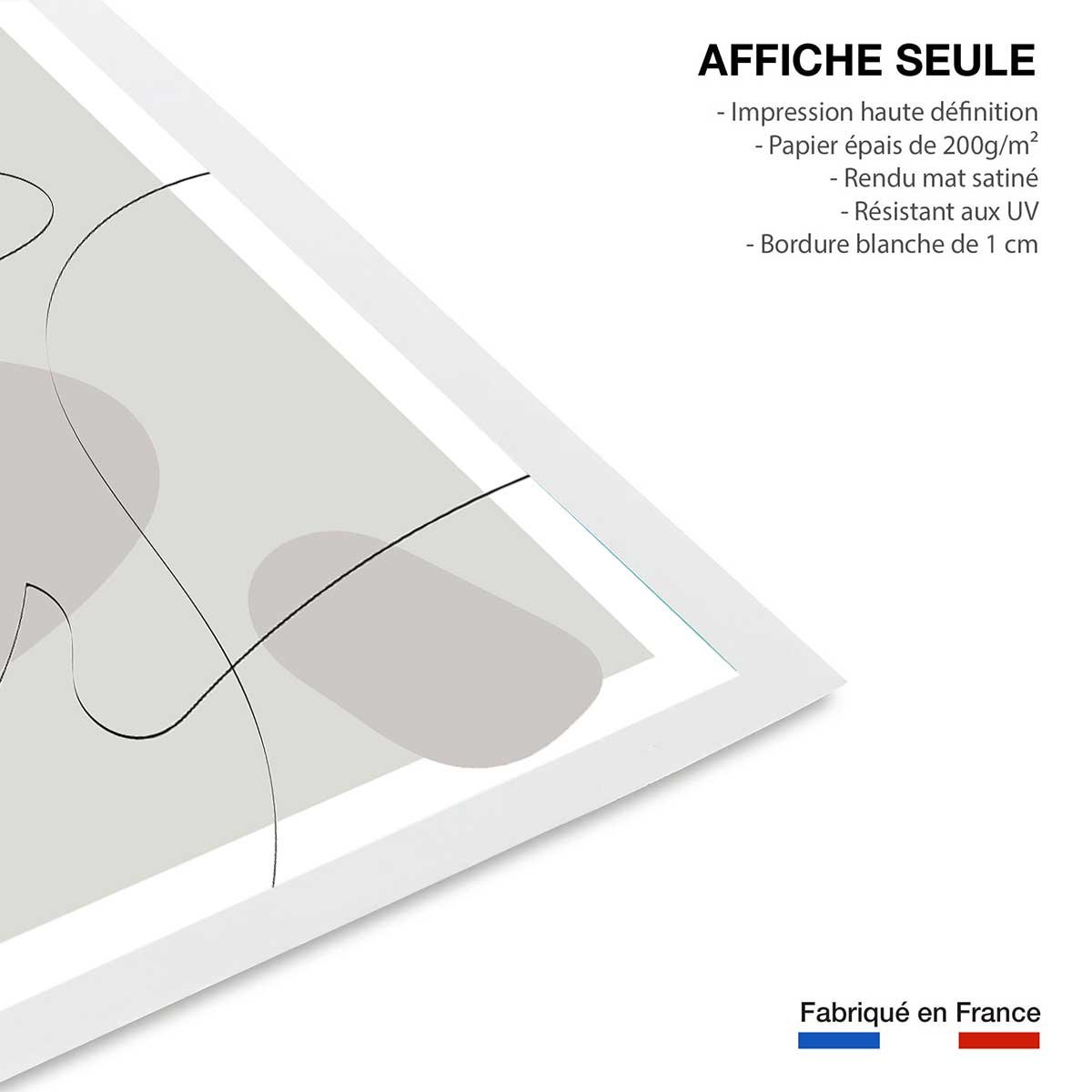 Affiche Forme et autographe affiche seule, HEXOA