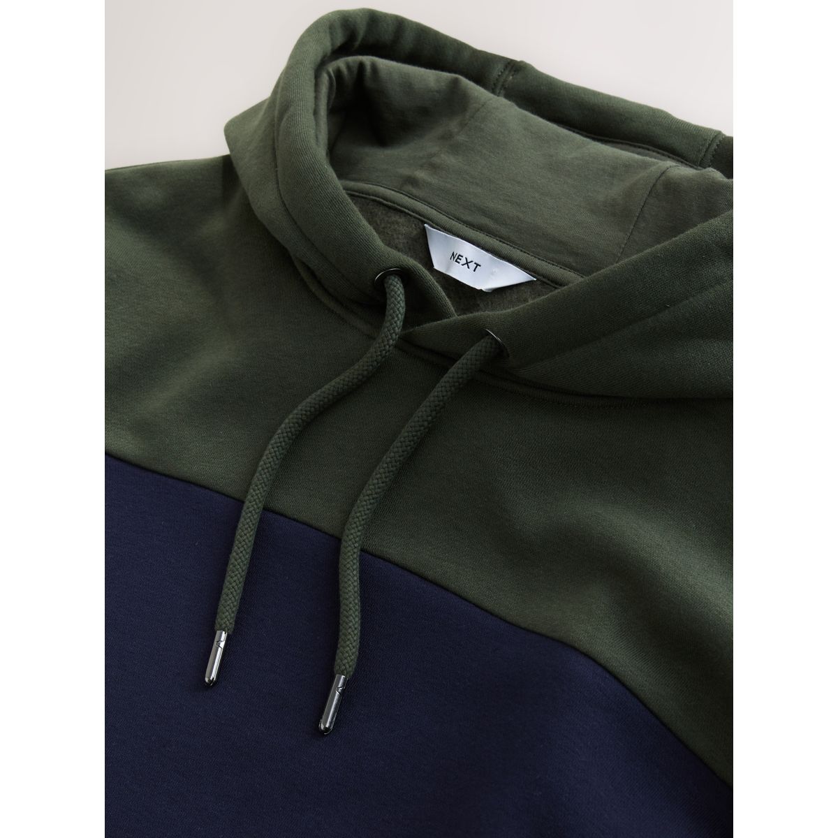Sweat à motif color block bleu marine/vert olive, NEXT