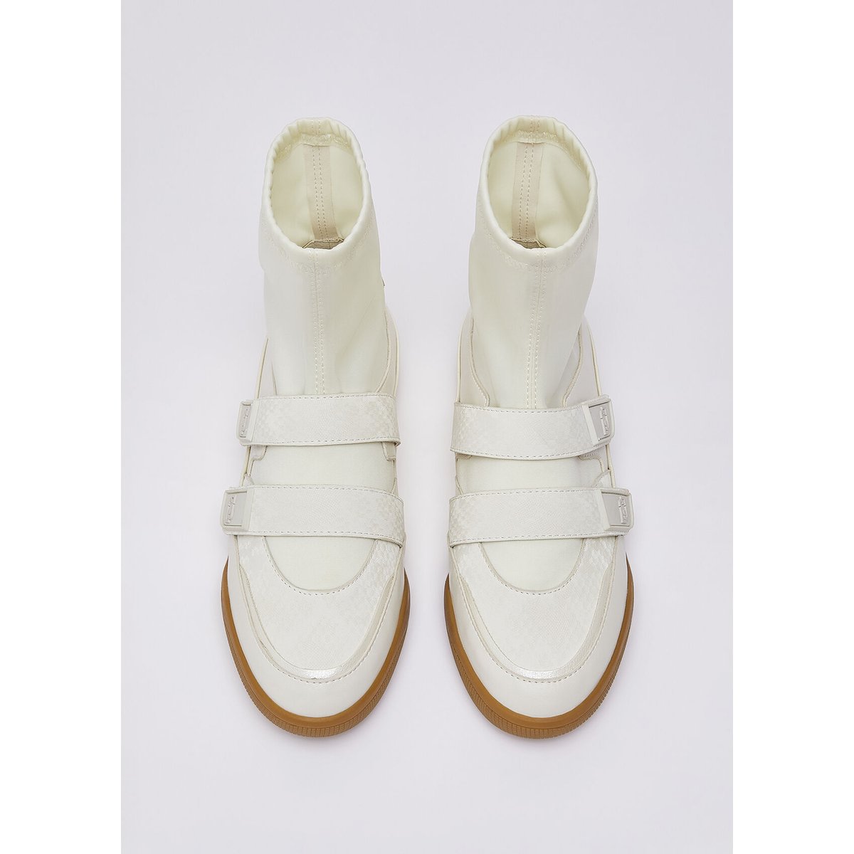 Sneakers alte effet python blanc lait, LIU JO