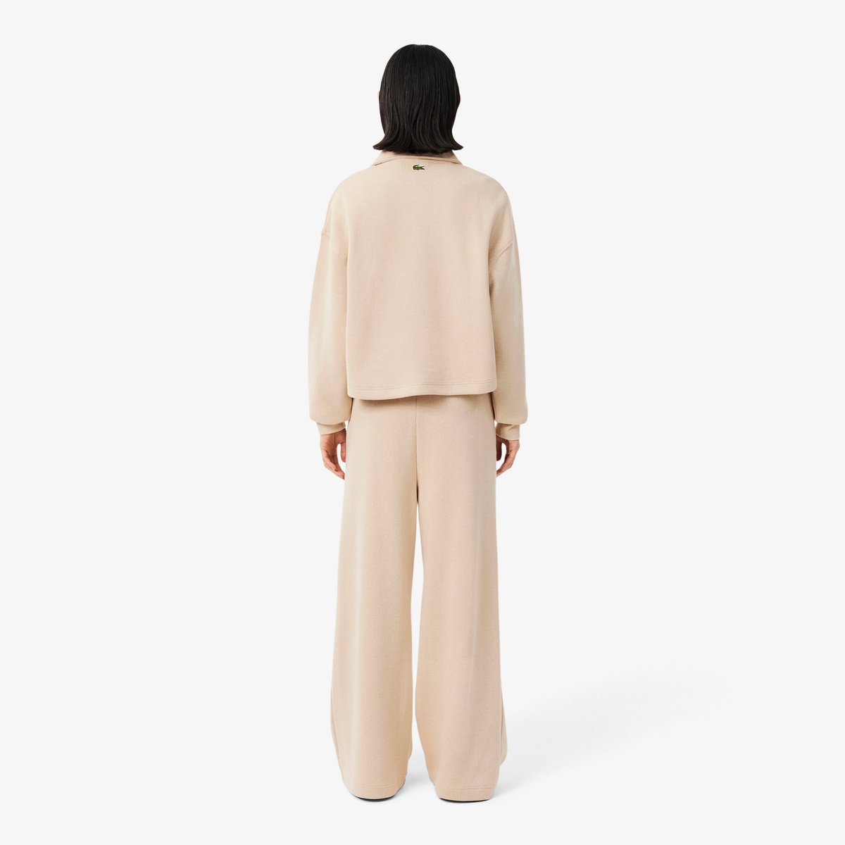 Pantalon de survêtement côtelé flare fit beige-u47, LACOSTE