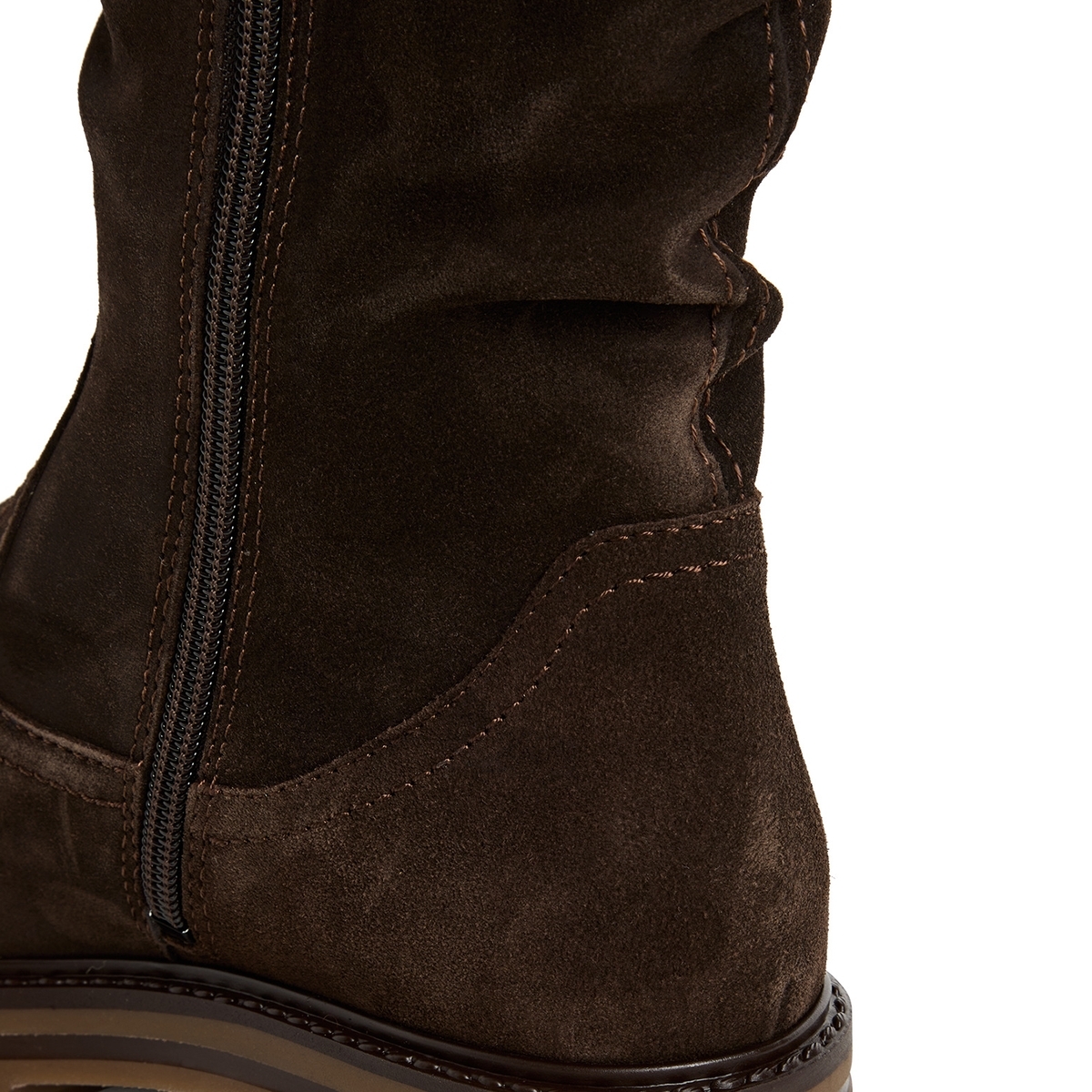 Bottes en cuir marron mocca, TAMARIS