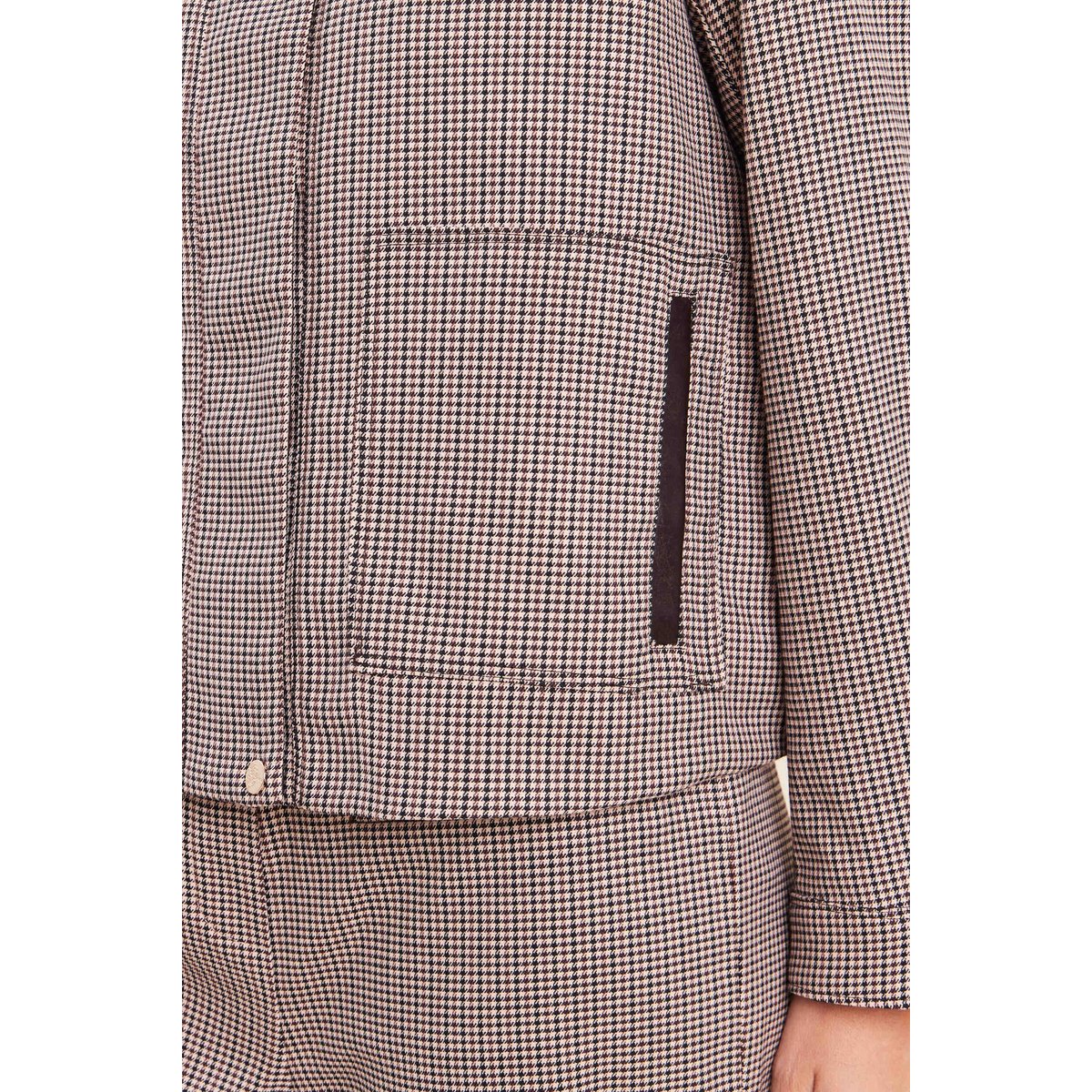 Veste col montant doublée marron, BREAL