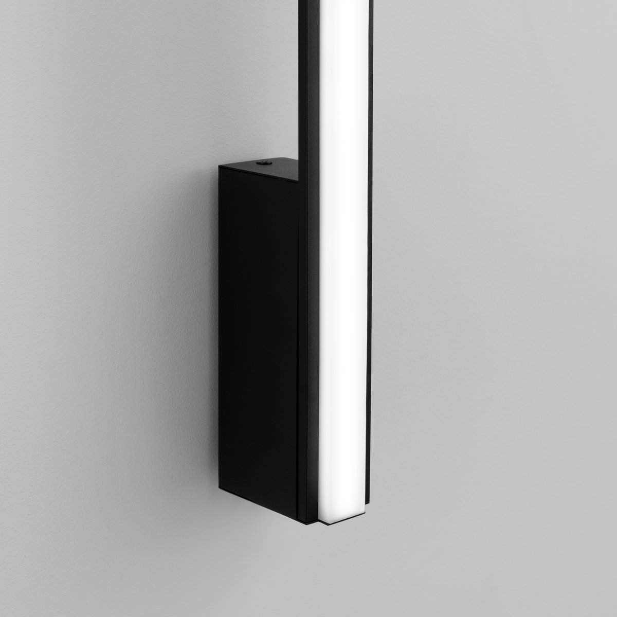 Applique murale Aluminium Noir LED 1 Lagom noir, EDEN