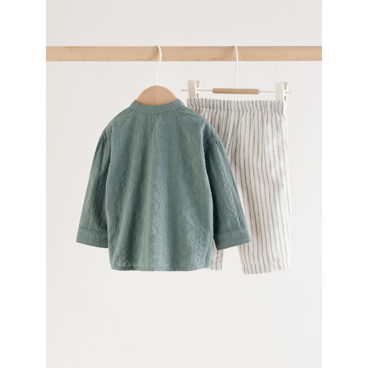Chemise tissée et pantalon bébé, 2 pièces vert, NEXT