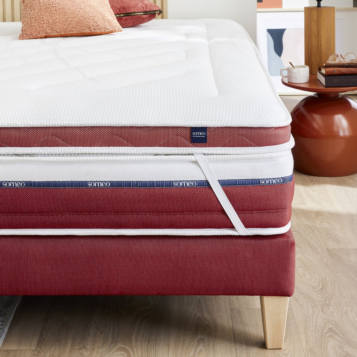 Surmatelas latex ferme Crépuscule blanc, SOMEO