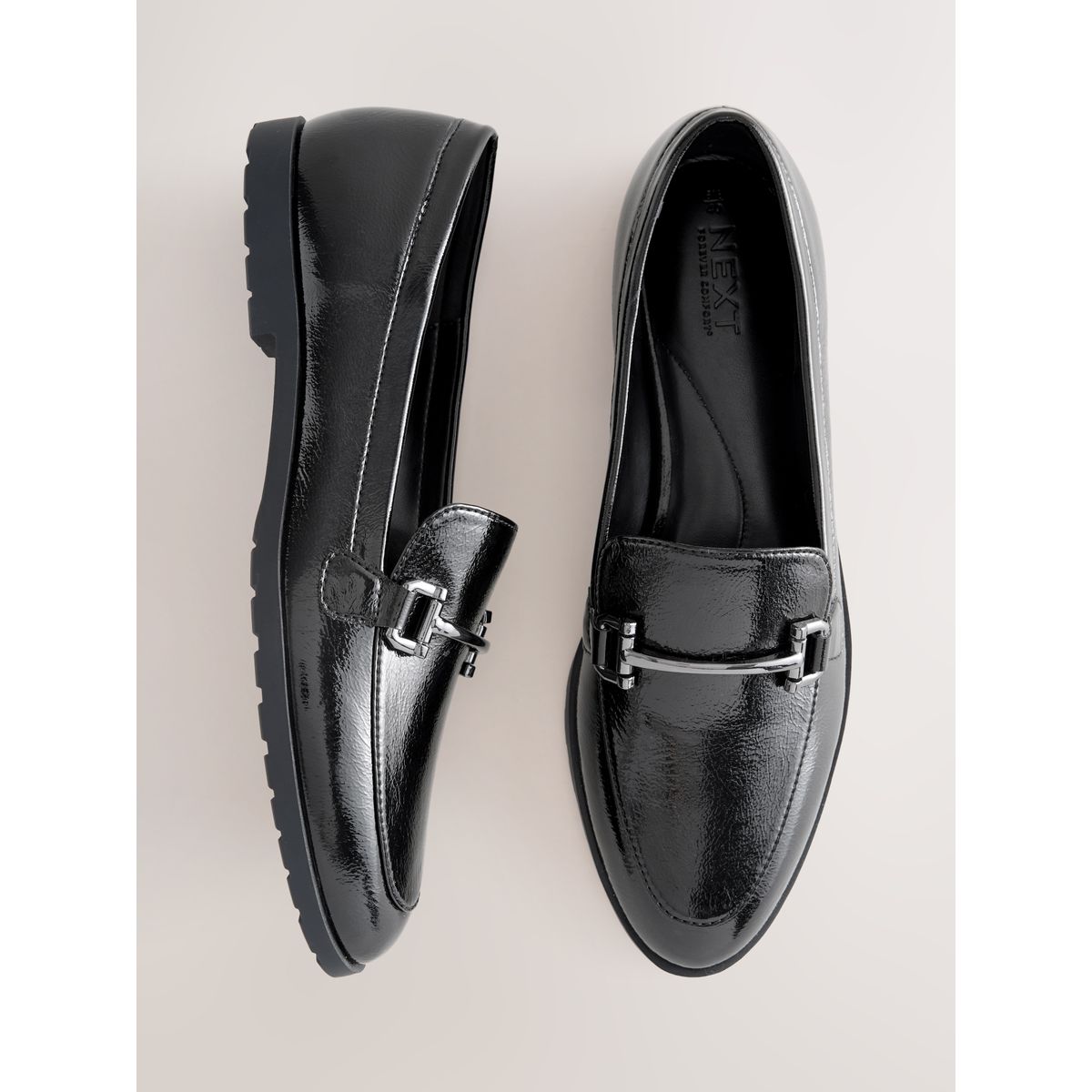 Mocassins à détails métalliques noir, NEXT